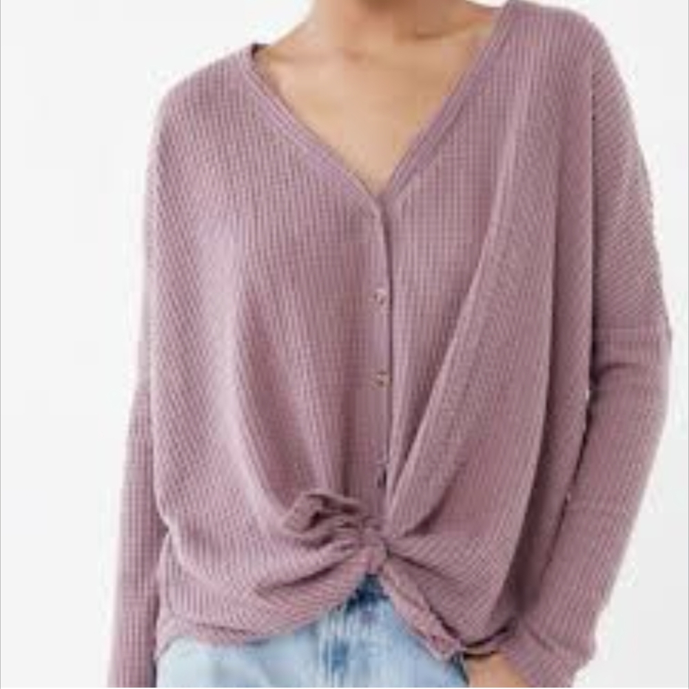 Urban Outfitters Out From Under Waffle Knit Top
